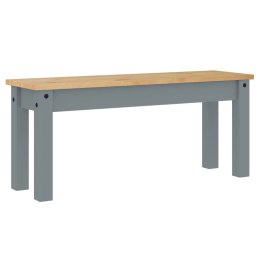 Ławka stołowa Panama, szara, 105x30x45 cm, lite drewno sosnowe Lumarko!