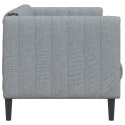 Sofa 2-osobowa, jasnoszara, tapicerowana tkaniną Lumarko!