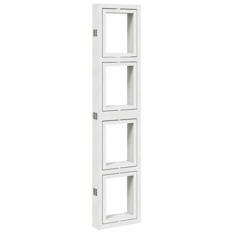 Parawan pokojowy, 6-panelowy, biały, lite drewno paulowni Lumarko!