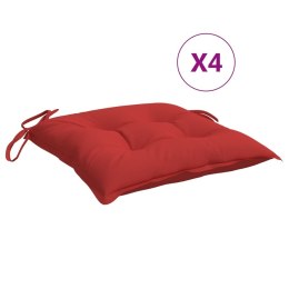 Poduszki na palety, 4 szt., czerwone, 50x50x7 cm, tkanina Lumarko!