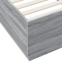 Rama łóżka, szary dąb sonoma, 100x200cm materiał drewnopochodny Lumarko!