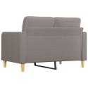 Sofa 2-osobowa, kolor taupe, 120 cm, tapicerowana tkaniną Lumarko!