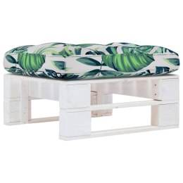 Ogrodowy stołek z palet, impregnowane na biało drewno sosnowe Lumarko!