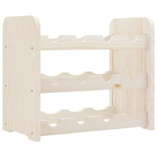 Stojak na wino, 43x25x37 cm, lite drewno sosnowe