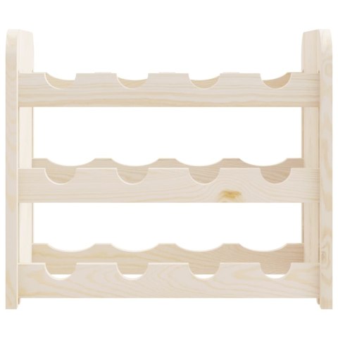 Stojak na wino, 43x25x37 cm, lite drewno sosnowe
