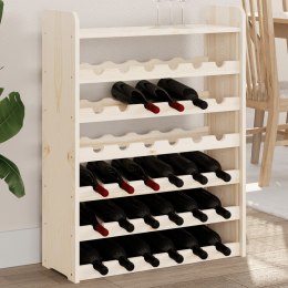Stojak na wino, z górną półką, 67,5x25x87 cm, drewno sosnowe
