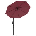 Zamienne pokrycie parasola ogrodowego, bordo, 300 cm Lumarko!