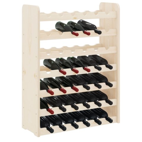 Stojak na wino, 67,5x25x87 cm, lite drewno sosnowe