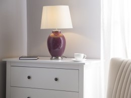 Lampka nocna ceramiczna fioletowa BRENTA
