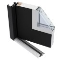 VidaXL Drzwi wejściowe, białe, 110x207,5 cm, aluminium