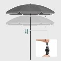 Parasol 1,6 m, parasol plażowy, UPF 50+, ochrona przeciwsłoneczna, przenośny ośmiokątny baldachim z poliestru, żebra z włókna sz