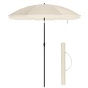 Parasol 1,6 m, parasol plażowy, UPF 50+, ochrona przeciwsłoneczna, przenośny ośmiokątny baldachim z poliestru, żebra z włókna sz