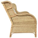 Sofa 2-osobowa, naturalny rattan i len Lumarko!