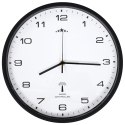 Sterowany radiowo zegar kwarcowy, 31 cm, biało-czarny Lumarko!