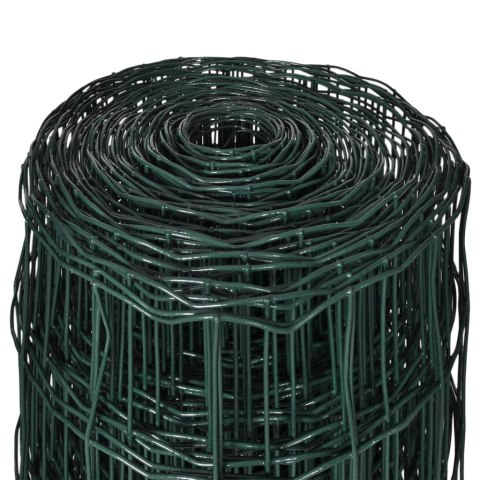 VidaXL Euro ogrodzenie, stalowe, 10 x 0,8 m, zielone