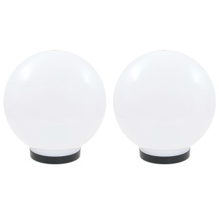 Lampy zewnętrzne LED, 2 szt., kule 25 cm, PMMA Lumarko!