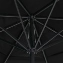 Parasol ogrodowy na aluminiowym słupku, 500 cm, czarny Lumarko!