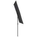 Parasol ogrodowy na słupku aluminiowym, 2x1,5 m, czarny Lumarko!