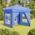 Składany namiot imprezowy ze ściankami, niebieski, 2x2 m Lumarko!