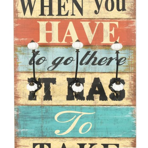 Wieszak ścienny na odzież wierzchnią, 120x40 cm, HOME IS Lumarko!