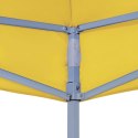 VidaXL Dach do namiotu imprezowego, 4,5 x 3 m, żółty, 270 g/m²