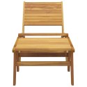 Krzesło ogrodowe z podnóżkiem, lite drewno tekowe Lumarko!