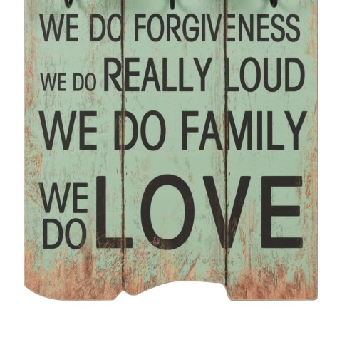 VidaXL Wieszak ścienny na odzież wierzchnią, 120x40 cm, HAPPY LOVE