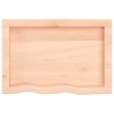 Blat stołu, 60x40x6 cm, surowe drewno dębowe Lumarko!