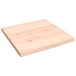 VidaXL Półka, 40x40x2 cm, surowe lite drewno dębowe