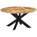 Stół do jadalni, Ø150x76 cm, surowe drewno mango Lumarko!