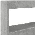 VidaXL Zagłówek z półkami i LED, szarość betonu, 100x17x102 cm