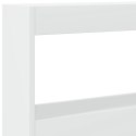 VidaXL Zagłówek z półkami i oświetleniem LED, biały, 200x17x102 cm