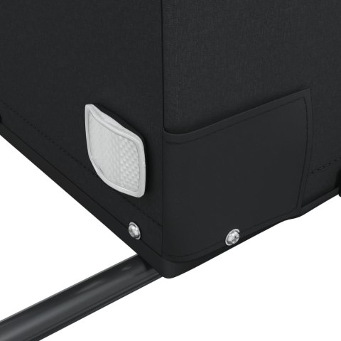 VidaXL Przyczepka rowerowa, czarno-pomarańczowa, 45 kg, żelazo