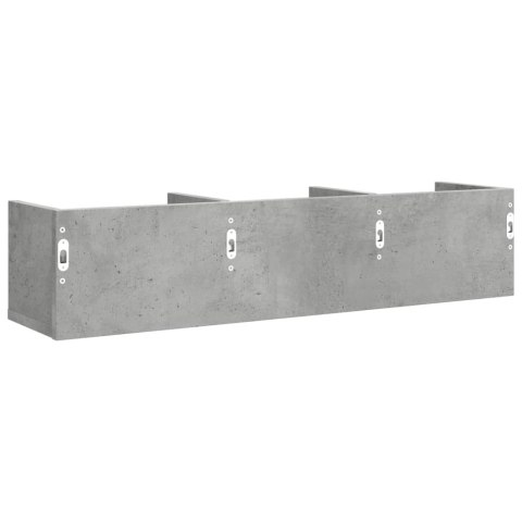Szafki wiszące, 2 szt., szarość betonu, 75x18x16,5 cm Lumarko!