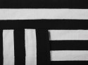 Dywan zewnętrzny 80 x 150 cm czarno-biały TAVAS