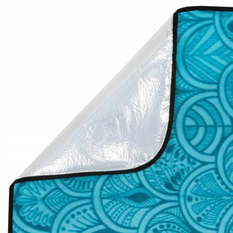 Materiałowy koc piknikowy z wodoodporną izolacją Lumarko!