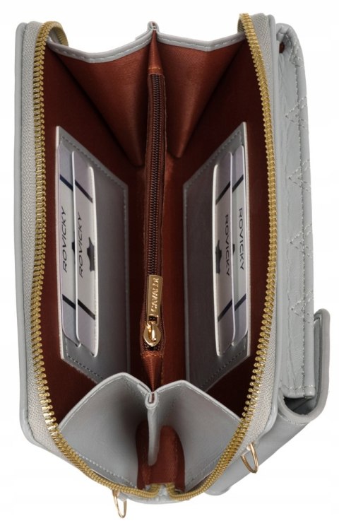 Damska mini torebka-portfel ze skóry ekologicznej Lumarko!