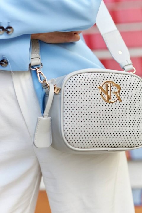 Listonoszka ze skóry ekologicznej z ażurowym panelem Lumarko!