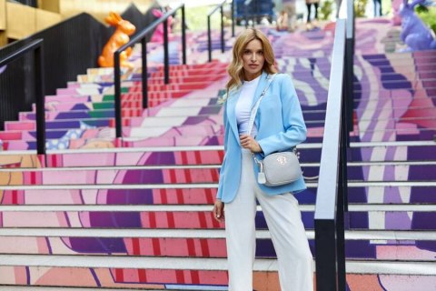 Listonoszka ze skóry ekologicznej z ażurowym panelem Lumarko!