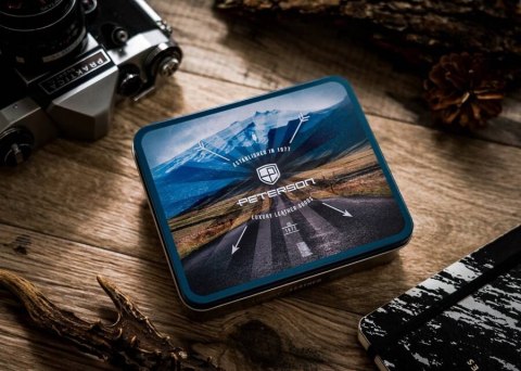 Czarny, pionowy portfel męski ze skóry naturalnej Lumarko!