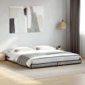 VidaXL Rama łóżka, szary dąb sonoma, 160x200 cm