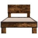 Rama łóżka, przydymiony dąb, 90x200 cm, materiał drewnopochodny Lumarko!