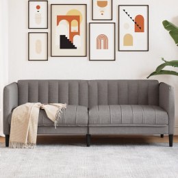 Sofa 2-osobowa, kolor taupe, tapicerowana tkaniną Lumarko!