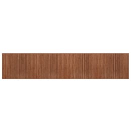 VidaXL Dywan prostokątny, brązowy, 80x400 cm, bambusowy