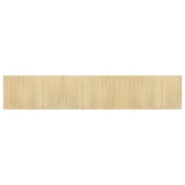VidaXL Dywan prostokątny, jasny naturalny, 60x300 cm, bambusowy