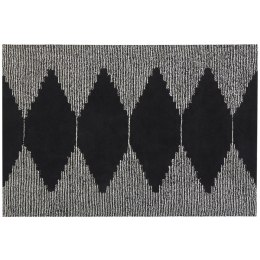 Dywan bawełniany 140 x 200 cm czarno-biały BATHINDA
