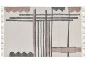 Dywan bawełniany 160 x 230 cm beżowo-czarny MURADIYE
