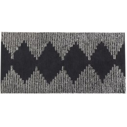 Dywan bawełniany 80 x 150 cm czarno-biały BATHINDA