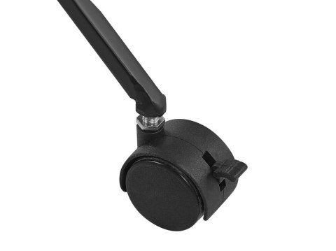 Metalowy wózek kuchenny jasne drewno z czarnym LEOTI