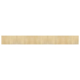 VidaXL Dywan prostokątny, jasny naturalny, 60x500 cm, bambusowy